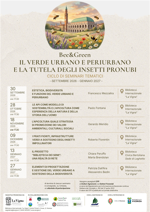 Il verde urbano e periurbano e la tutela degli insetti pronubi