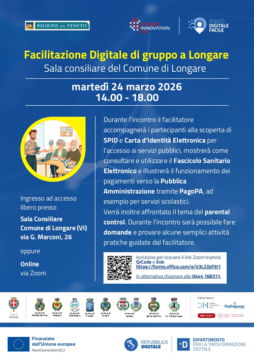 Facilitazione Digitale di gruppo a Longare